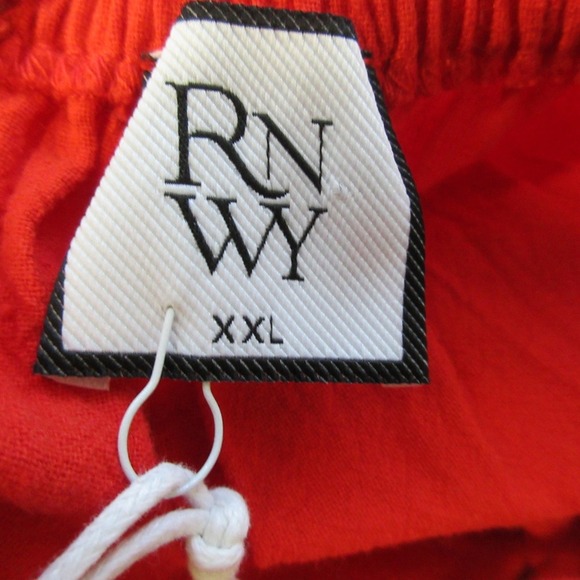 RNWY Runaway Remy Maxi Tank Dress XXL Orange Cotton Tiered Tie Boho Summer 510 - Picture 3 of 12